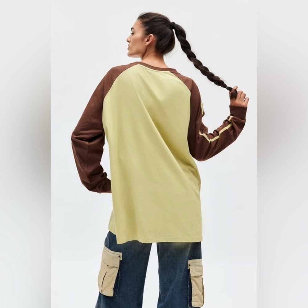 Urban Outfitters Brown and Cream Long Sleeve Tee - Picture 3 of 8